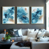 Golden Abstract Canvas - Urbbans