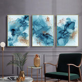 Golden Abstract Canvas - Urbbans