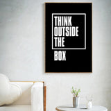 Think Outside The Box Canvas - Urbbans