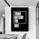 Think Outside The Box Canvas - Urbbans