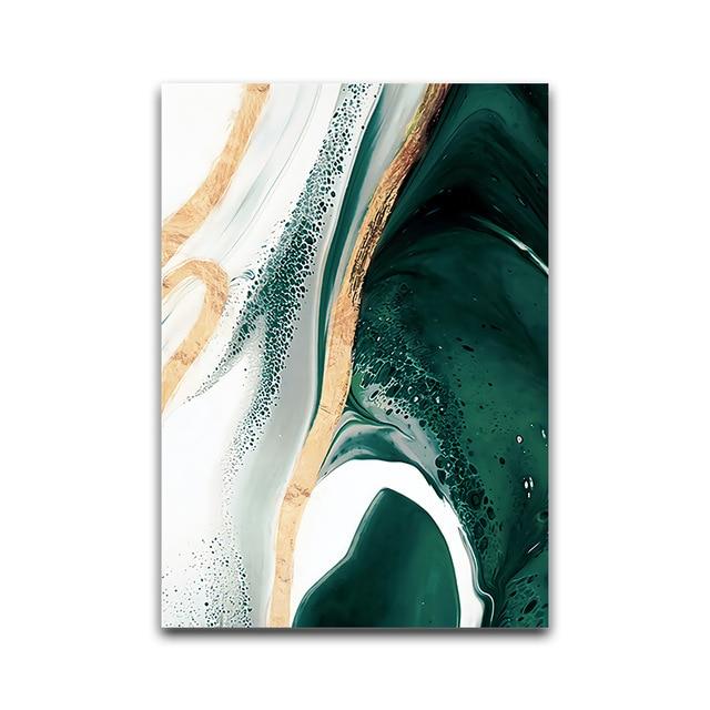 Green Wave Canvas - Urbbans