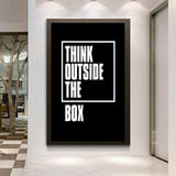 Think Outside The Box Canvas - Urbbans