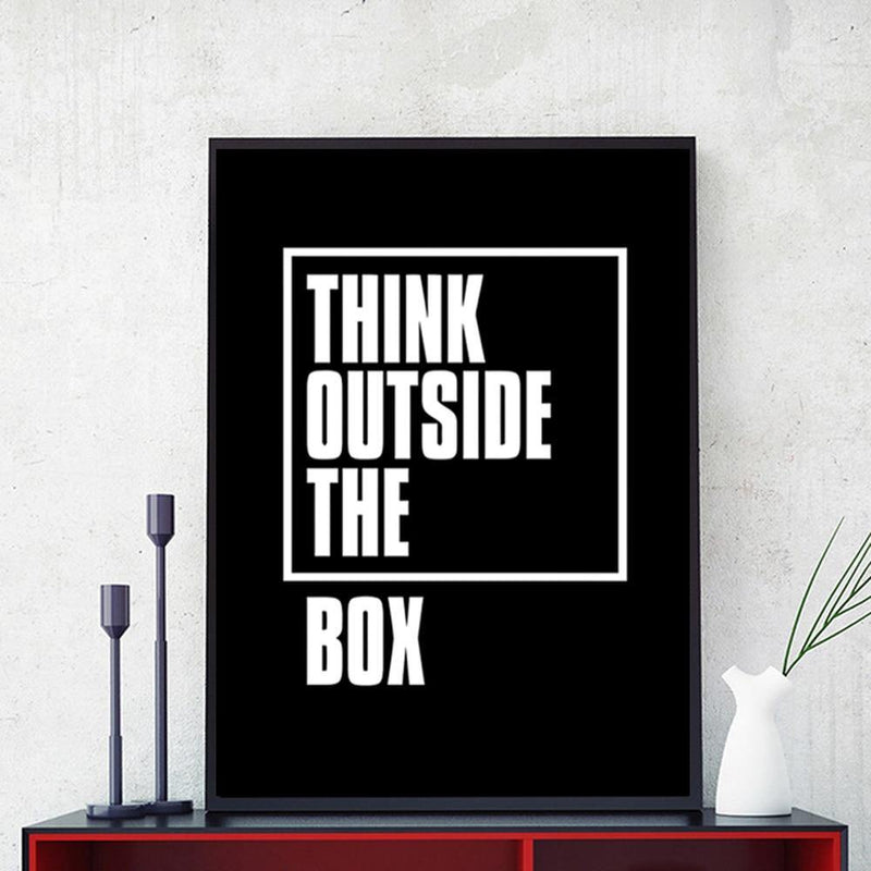 Think Outside The Box Canvas - Urbbans